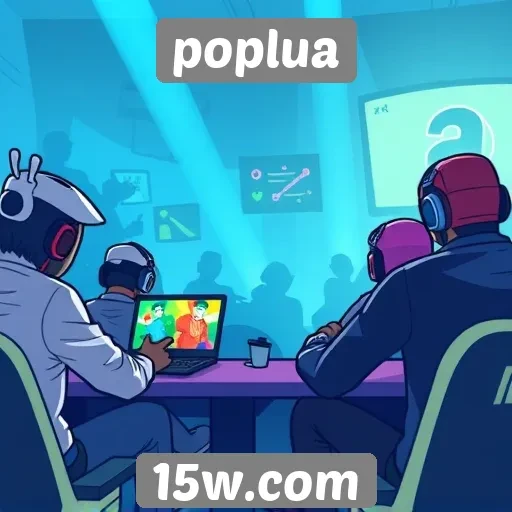 Crescimento da comunidade gamer no site poplua